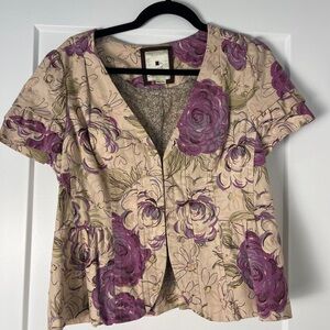 Floral Purple Women's Jacket